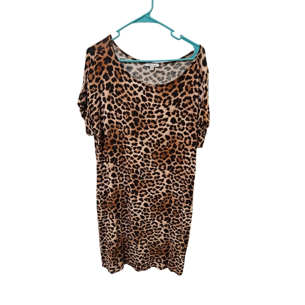 White Birch Size XL Leopard Print Dress